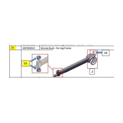 Aspire Star Mover - Leg Frame BRONZE BUSH