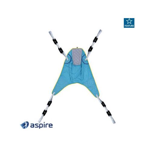 Aspire 300kg General Purpose Parasilk SLING - Large - Black Clips