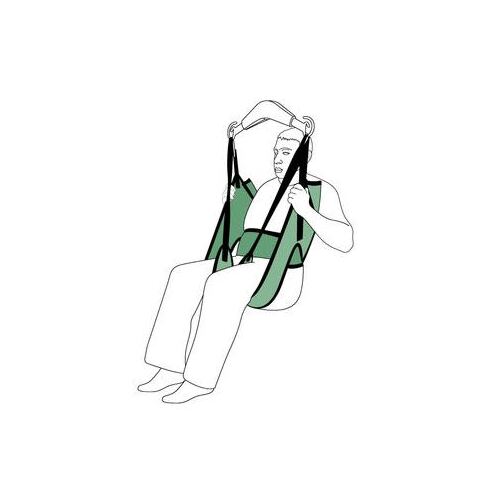 Allegro - Care / Hygiene Sling - Fabric - Velcro Belt - Loops - XXL