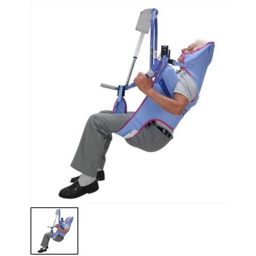 Arjo 4 Point Toilet W/Head Support SLING - Small