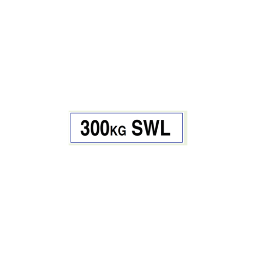 Haycomp Jumbuck Hoist 300kg SWL Label For Mast
