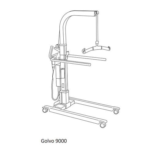 Liko, Golvo 9000 OP Panel 2 Speed Lift With Elect Legs, MOBILE LIFT - Brand New