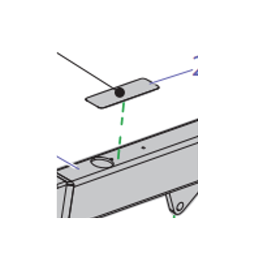 Arjo Maxi 500 - Lift Arm / Boom Top Sticker