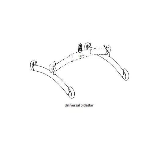 Liko, Viking To Suit 350/450/600, 4 Point Universal SIDE BARS - Included Storage Bag Pair
