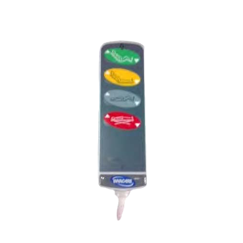 Dewert 50657 4 Channel Handset - 4 Colour - 13 Pin Plug