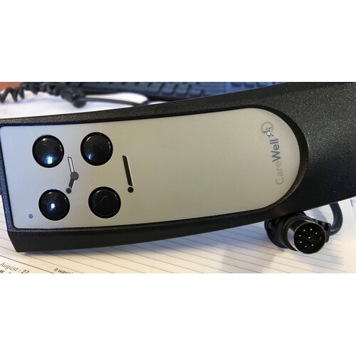 Carewell 4 Button 8 Pin Black Handset