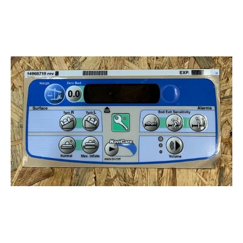 USE MB9337.1 - Hill-Rom VersaCare - Pod Membrane Label - Air, PPM, NaviCare, Scale