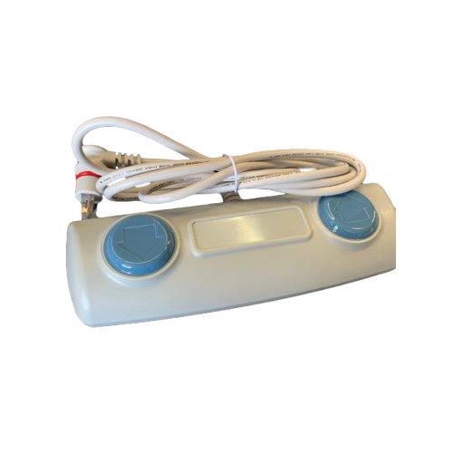 Timotion TFS-1058-003 Footswitch - 2 Button - RJ45 / Internet Style Plug - Red Ring