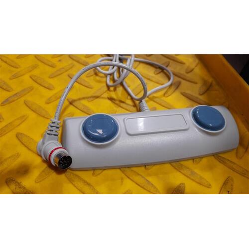 TiMotion TFS-1058-001 Footswitch - 2 Button - Round 8 Pin Plug - Red Ring