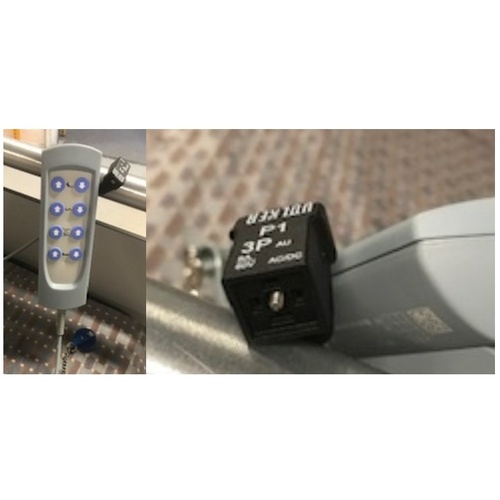 Volker Handset 4P - 8 Button With Square Black Plug
