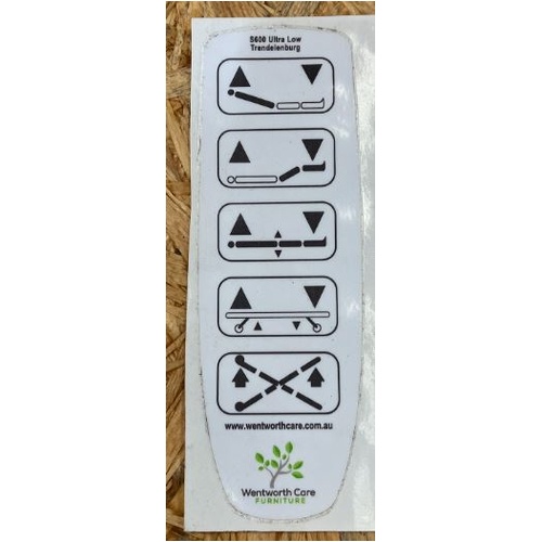 Folio/Decal For HB8X Wentworth Linak Handset
