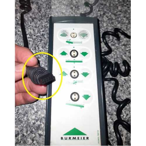 Burmeier HLW0-47010 Handset - 4 Function With Lock - Minifit Style Plug