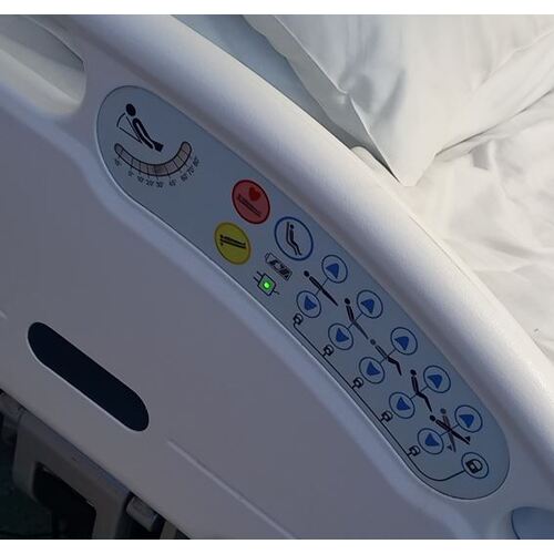 Arjo, To Suit Prioma Bed, Nurse CONTROL PANEL OVERLAY - RHS  - Patient Perspective