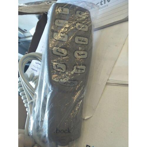 Bock Practico Bed Handset - 5 Channel With Light And Blue Lock - 13 Pin Plug - New Style