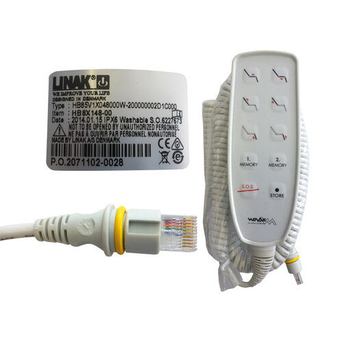 Novak M - Handset - 10 Button - RJ45 / Internet Style Plug - Linak HB8X148-00
