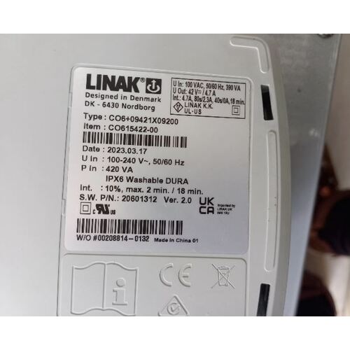 Eurocare BD5210 / BD5220 Floorline Bed - Linak CO615422-00 Control Box With Software 20601312 Ver 2.0