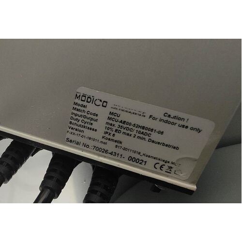 Berchtold Callisto 240HD Podiatry Bed - Modico CONTROL BOX - Aluminium