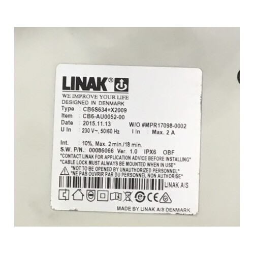 Linak, CB6-AU0052-00, CONTROL BOX - With New Configuration
