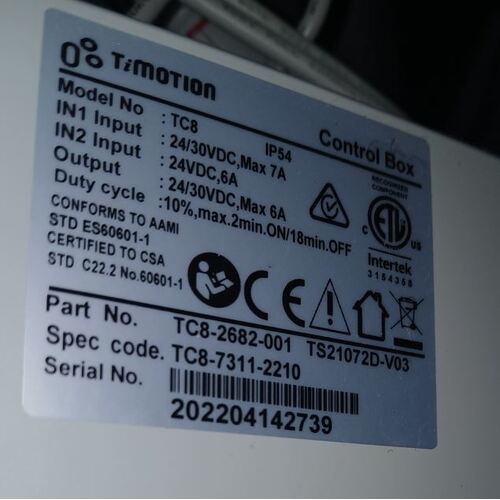 Timotion, TC8-2682-001 To Suit Aspire Bed, CONTROL BOX