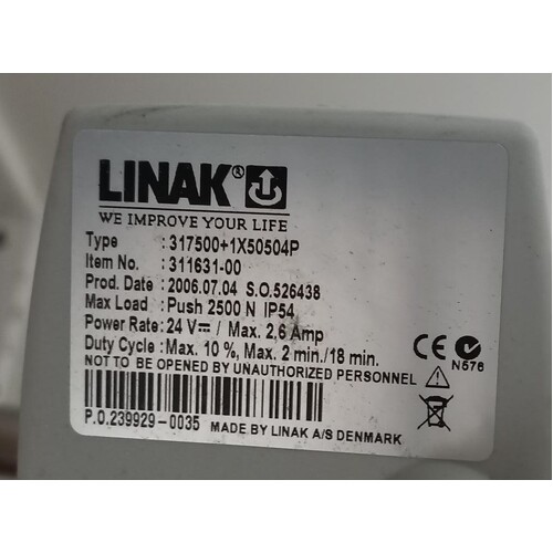 Liftcare/Humancare LC500 Bed - Hi/Lo Actuator - Suit Footend or Headend