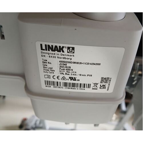 Eurocare BD5210 / BD5220  Floorline Bed - Backrest Actuator - Linak J31548