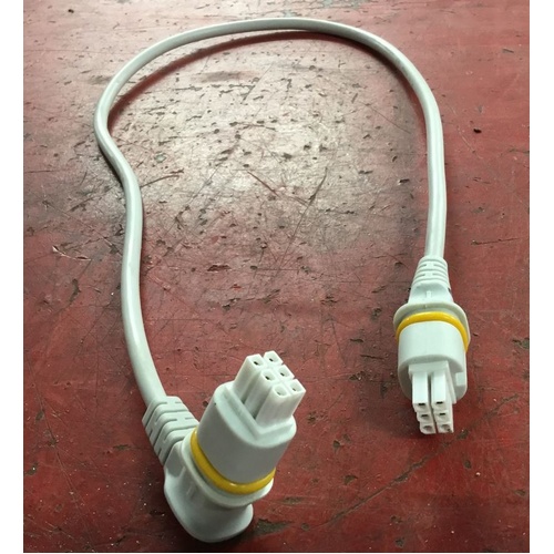 Linak Minifit Lead - Straight Plug To Right Angle Plug - 60cm / 600mm