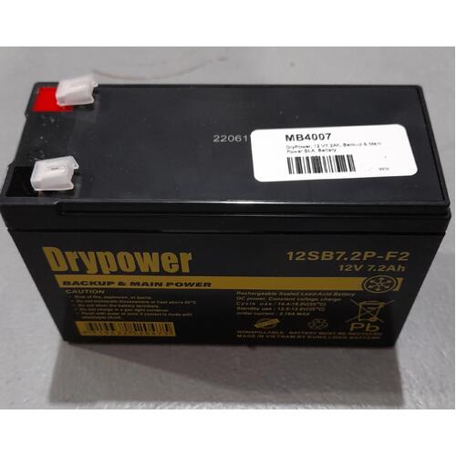 Drypower Backup And Main Power SLA Battery - 12v 7.2Ah