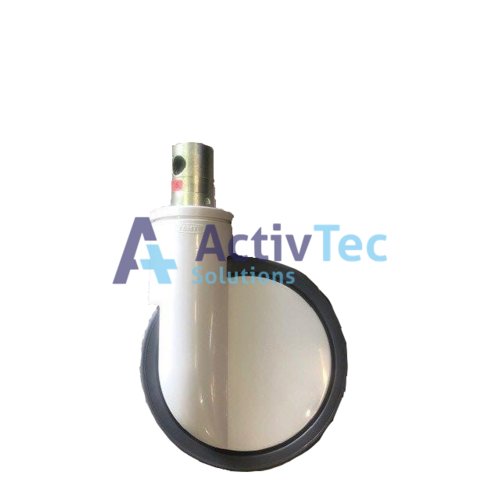 Tente 150mm Single Castor - Total Lock - Short Stem