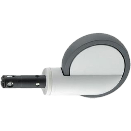2046 - 200mm Tente Castor - Total Lock - Plastic Case - Silver top