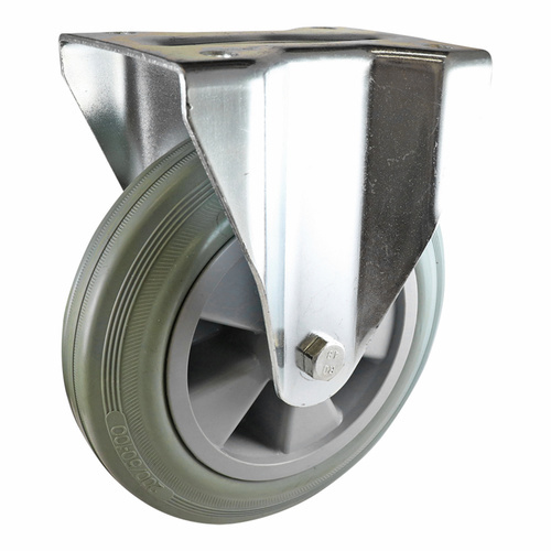 200mm FIXED  Plate Mount 200kg Castor