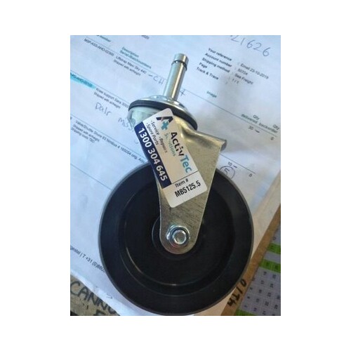100mm Push In Swivel Castor For Trolley