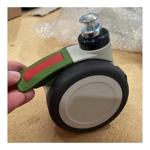 Tente 100mm Grey Brake Castor