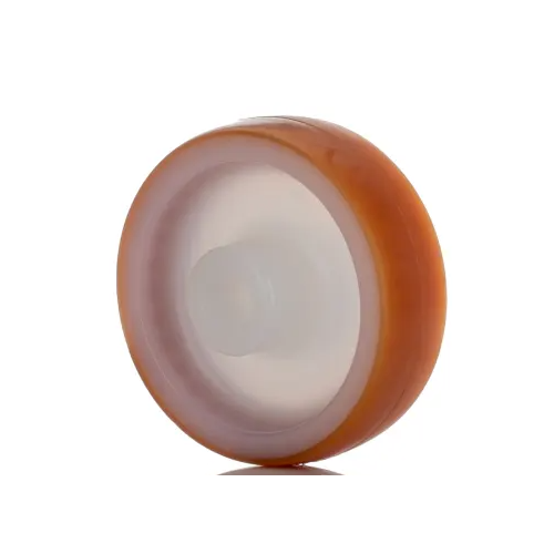 LAG Polyurethane Hygienic Wheel Only - 80mm x 25mm - Non-Marking Low Rolling Resistance - Brown And White - 100kg Capacity