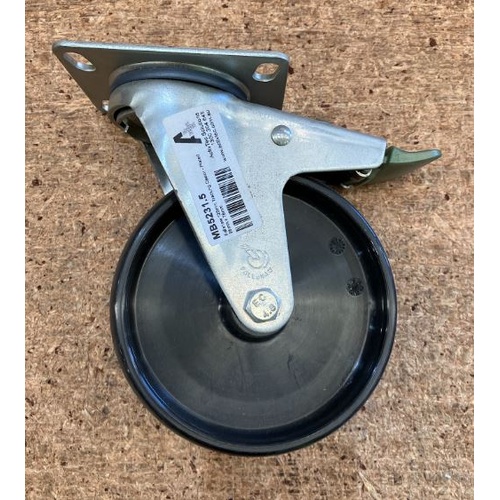 Fallshaw 125mm Tracking Castor - Plated 96mm x 78mm