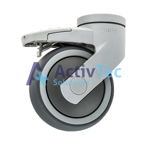 Tente Levina - 100mm Castor Brake - Bolt Hole - Grey