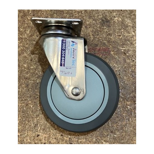 TKS 125mm Single wheel  PLATE non Brake (swivel)  castor
