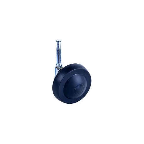 70mm Chrome Ball Castor - PU Tread - 8mm GRIP NECK