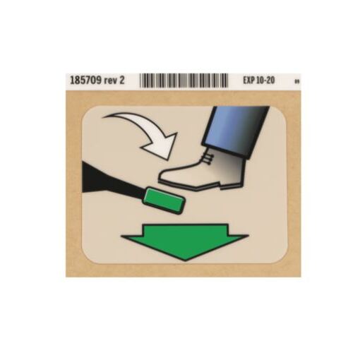 Hill-Rom Compella - Steer Head LABEL - Green