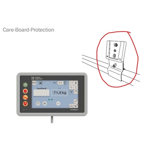 Sentida 7i Connect Bed, Fixation Care Board Injection MOULDING