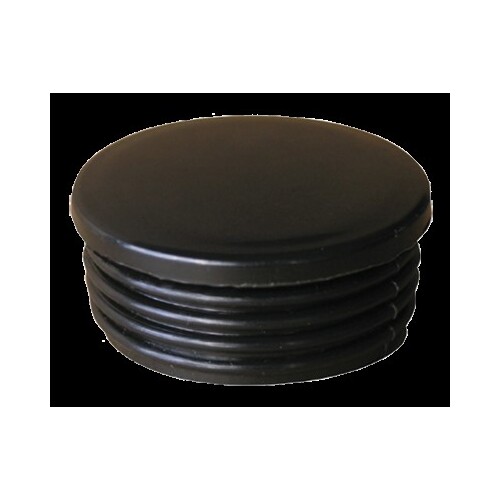 Round End Cap - Black - Suit 35mm Internal Tube Diameter