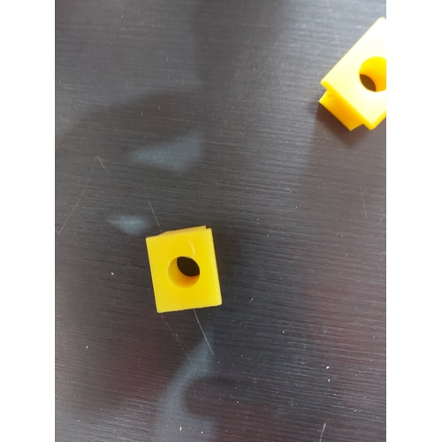 Alphacare Bed - RECTANGLE Nylon Sliding Bushing - Yellow
