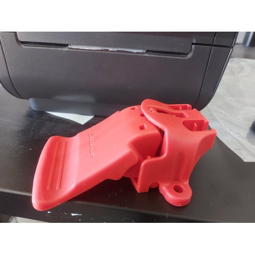 Alrick Nursing Bed - Red Horizontal CPR HANDLE