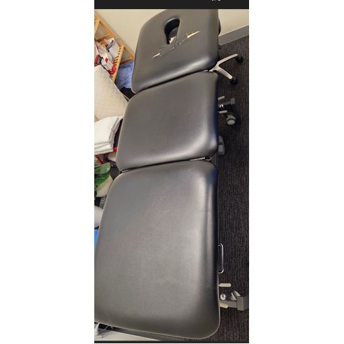 AllCare CA65 Plinth - 3 Piece UPHOLSTERY SET With Face Hole on Head Section - Black