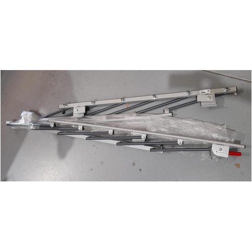 Alrick Horizon Change Table - Vertical Siderails - APO Grey - Pair - All Hardware Included