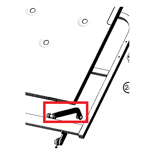 Invacare CS8 Bed - Backrest Assembly Support Linkage - Each