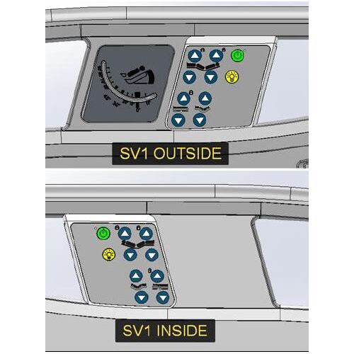 Stryker SM7100 Bed - Side CONTROL PANEL