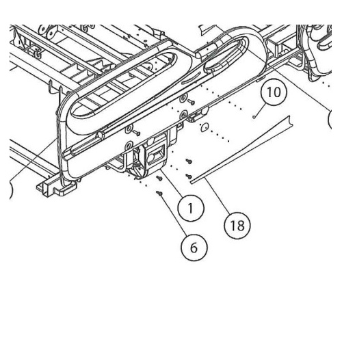 Hill-Rom Centrella - Safety SIDERAIL Mechanism Assembly