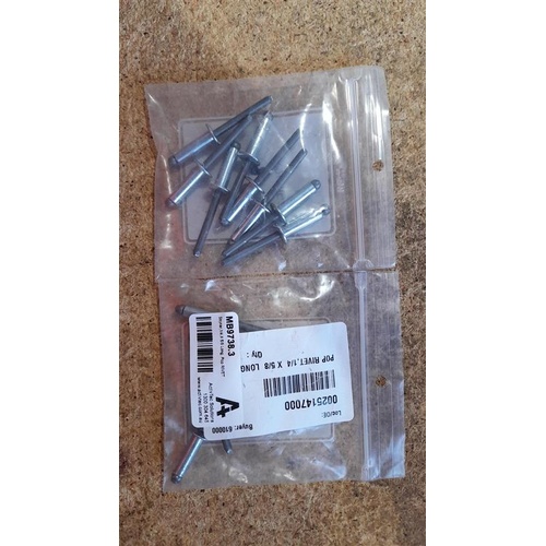Stryker,1/4 X 5/8 Long, Pop RIVET