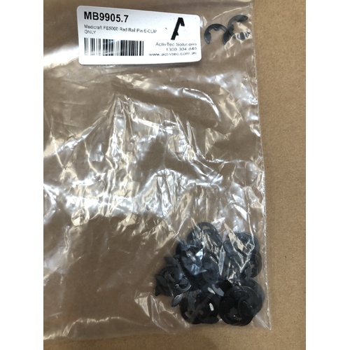 Medicraft FE5000 / MC200 / MC700 - Siderail Red Rail Pin E-CLIP ONLY - Each