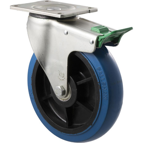 Fallshaw 200mm Directional Lock Castor - ISO Plate